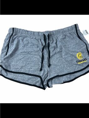 NWT - Women's Mankato East Cougars Gray Graphic Athletic Shorts - Size XL